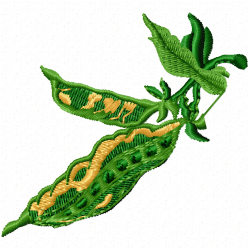 Peas Embroidery Design 4 Peas Embroidery Design 4